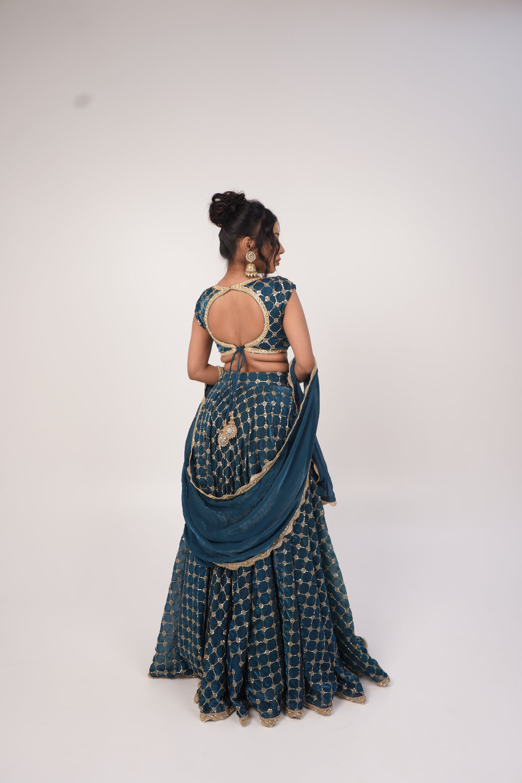 Midnight Zari Elegance Lehenga