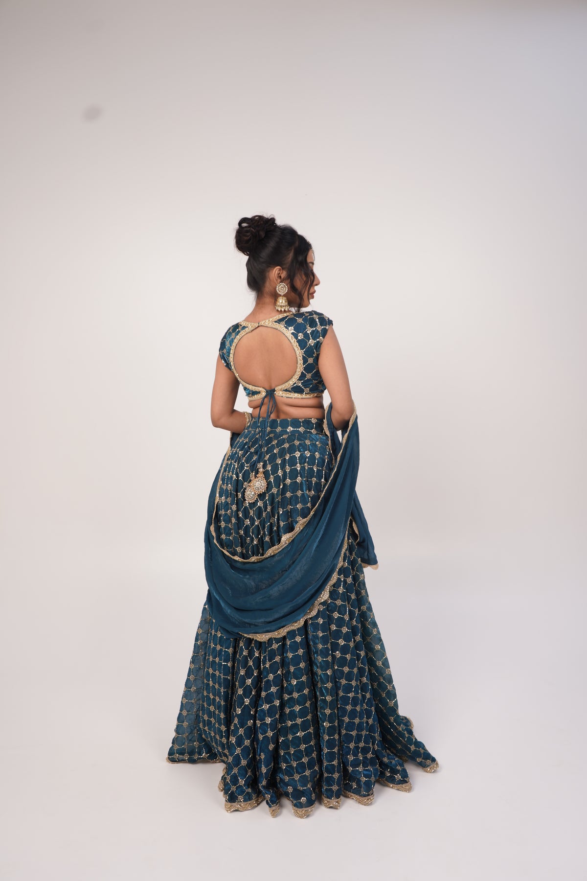 Midnight Zari Elegance Lehenga