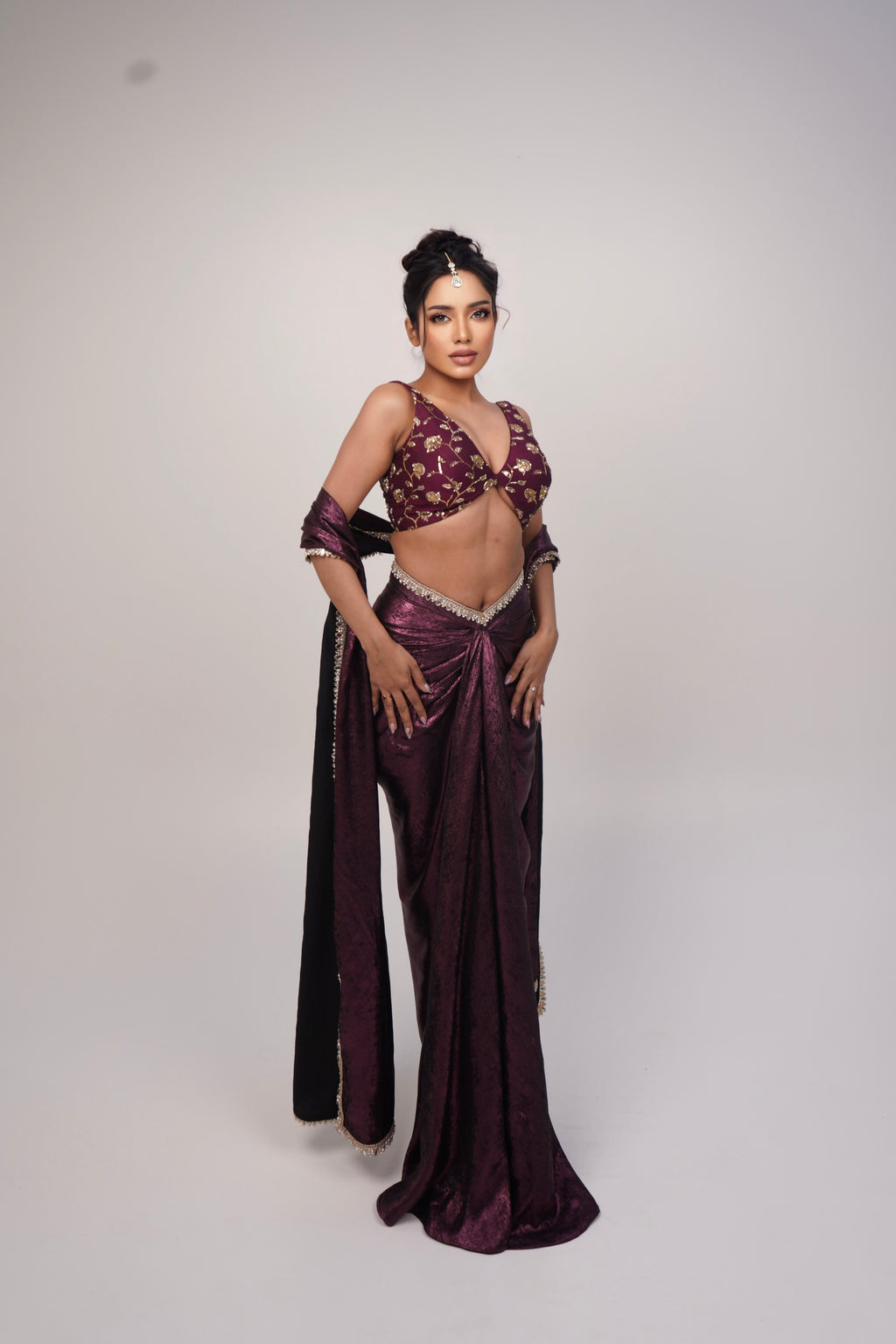 Royal Amethyst Drape Set