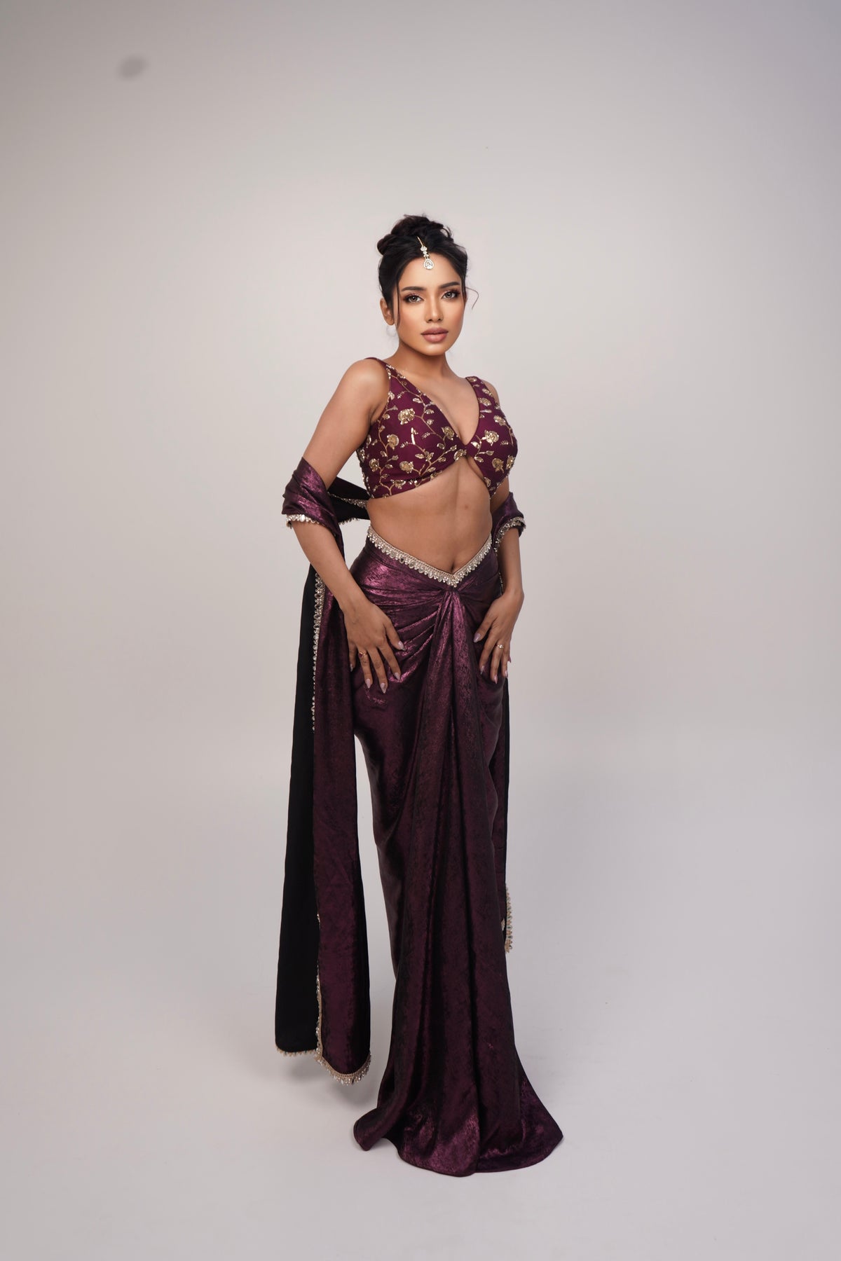 Royal Amethyst Drape Set