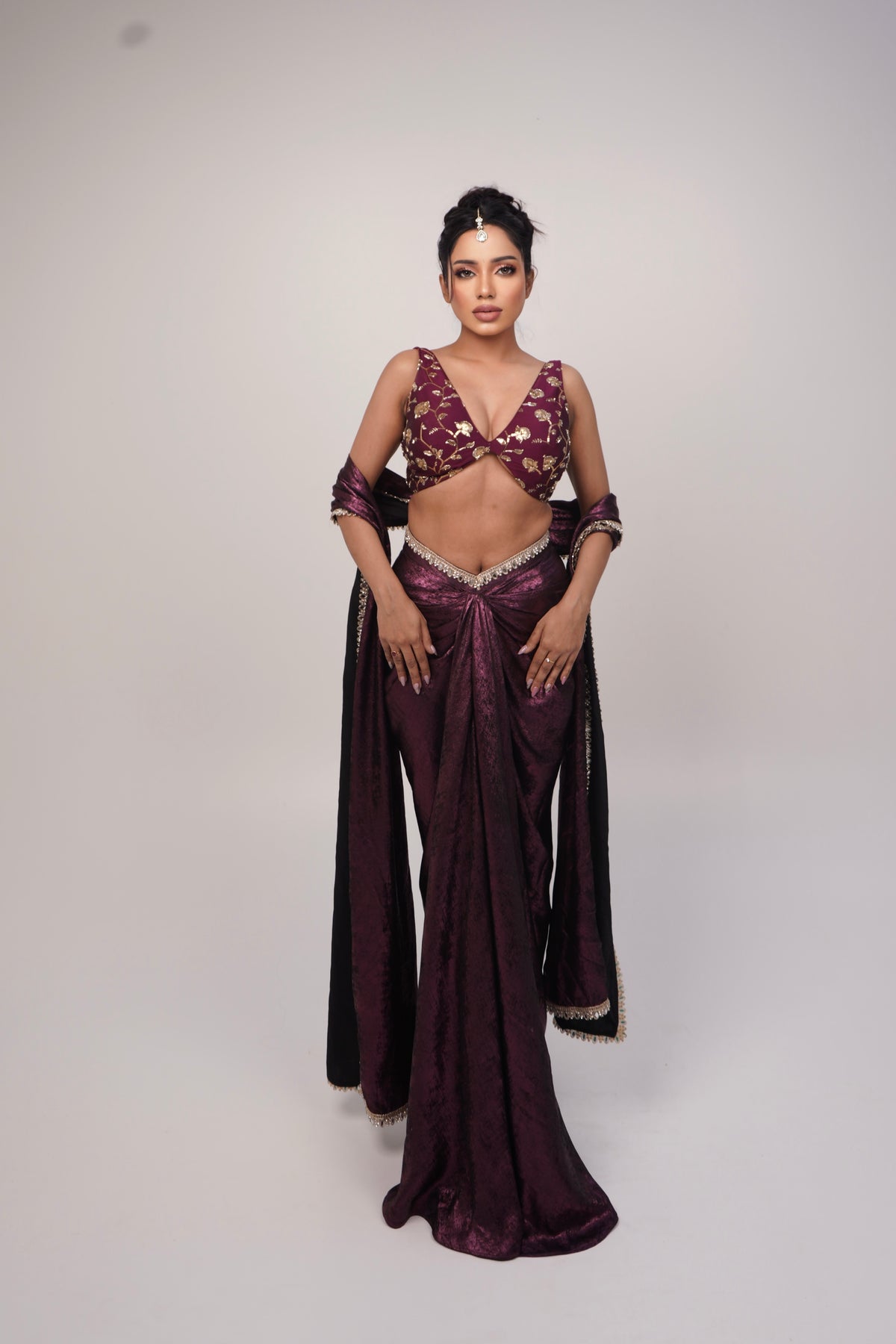 Royal Amethyst Drape Set